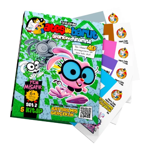Ateş ile Barut | Yeni Misafir AR (4D) Animasyonlu Kitap | Set 2